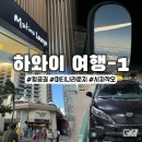 하와이 신혼여행 항공권 마티나 라운지 노팁택시와 우버 이용 그리고 시차 착각한 후기