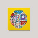 S.T Media | 달항아리) 빡고 달항아리 2025 60.6x60.6 cm mixed media 2025