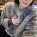 파리스헤어 | 헬레네파리스 카덴자 헤어리 퍼 코트 [도브 그레이] 퍼자켓 코디