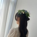 [혜주어스] 생화헤어핀 생화헤어피스 헤어장식 후기 / 청주꽃집 우암동꽃집