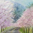 색연필로 그리는 풍경화 이미지