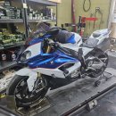 고속부분정비 | BMW S1000RR 콘티넨탈 앞뒤 타이어 교체와 TPMS 장착 정비 후기 오토바이 정비 부품