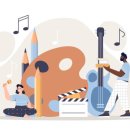 웹툰 캐릭터 드로잉 이미지