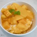 투썸플레이스춘천KBS사거리점 | 복날엔 빙수지 투썸 애플망고 빙수 포장 후기