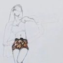 탑 헤어 스케치