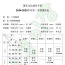 남경사범대학 2024년 가을학기 어학연수 중급반(2학년) 시간표 이미지