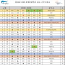 2024년 10월 근무시간표 (야간 제외 전체) - 순환조 수정 사항 있음. 이미지