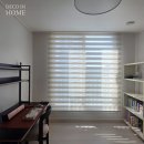 하대동281 | 데코인홈 사천커튼 흥한에르가 24평 A, 은은한 비침이 주는 따뜻한 분위기 (커튼 블라인드 시공후기)
