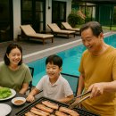 “삼계탕 대신 삼겹살” 에어컨 나오는 풀빌라에서 보낸 여름, 가족만의 힐링 바캉스