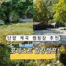 힐링캠프 | 단양 계곡 캠핑장 추천ㅣ포레스트힐링캠프 내돈내산 후기 (사이트G12)