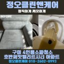 해마루공원로1R-8 | 구미 산동읍 4인용 패브릭 소파 청소 후기 구미 소파 반려견 토사물 제거