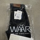 나산세탁소 | (와르)WAAR-이염없는 생지 W80 SIDE SLIT SKiNNY DENIM PANTS_딥블루