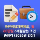 자매취업정보 | 국민취업지원제도, 월 60만원 6개월받는 조건 총정리 (2026년 인상)
