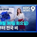 ＜오늘의 날씨＞ 2022년 8월 30일 화요일 이미지