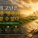 롬8 "지금의 고난은 장차 올 영광과 비교할 수 없다" 이미지