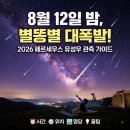 초계 큰빛 인공수정소 | [주목]8월 12일~13일 페르세우스 유성우 관측 가이드: 시간/위치/지역별/명당 장소 총정리🌠