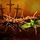 사순절, 종료 주일, 고난주간, 성금요일, 부활절, 역사적 자료. 이미지