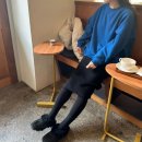 쇼핑몰추천 : 다미컴퍼니, 기모박시슬릿맨투맨(메란지,블루) 후기