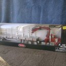 Die Cast Peterbuilt Flatbed Truck w Crane 1:32 Scale (피터빌트379 크레인평판트레일러모형 1/32스케일) 이미지