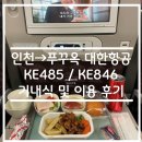 486 | 인천↔푸꾸옥 대한항공 KE485 / KE486 기내식 및 이용 후기