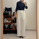 현대만능세탁 | [코디 모음집] 가을 꾸안꾸 하객룩, 나인 슬랙스 자라 트위드 자켓 데님 팬츠 샤넬 발레리나 플랫...