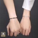 팔찌 ANYOU 2022 유행 스타일 간단한 커플팔찌 1+1 여성용 남성용 짜임 뫼비우스 팔찌 우정 기념일 밸런타인데 이미지