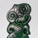 여행 냉장고 자석 : 마오리족 헤이티키 다산기원 목걸이 Maori Hei-Tiki necklace