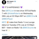 달려라아미 BBC Radio 1 무대 달글 이미지