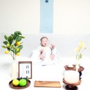 참시루떡 | 우리집아기 100일 축하 셀프 백일상 리프리베