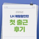 청림택시복지노동조합 | LH 체험형 인턴 공기업 첫출근 후기
