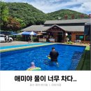 형아네민박 | 용인 산골가든 솔직후기｜취사 가능한 수영장 식당, 아이랑 물놀이하기엔 글쎄