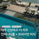 세부 3박 5일 총정리 | 세부 신상숙소 &#39;더 리프&#39; 프라이빗 비치+ 인피니티 풀 컨디션