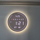 관악구 봉천동 홍진그린맨션 LED 벽시계 설치 후기플라이토 터닝 플랫 크림 벽지매립 · 타공설치