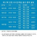 제17회 인천 아시안게임 골프 종목 일정 이미지