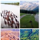 신장 천산산맥(新疆 天山) 남북을 연결하는 고속도로 개통 예정(2027년) 이미지