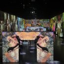 빛나는 파도의 춤 빛 이미지