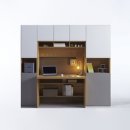 밀리 2200 월플렉스 시스템 수납 책상책장세트 학생방 서재 인테리어 거실장식장, 모던 화이트 이미지