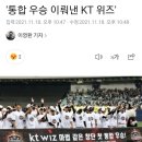 kt wiz 통합 우승 축하와 박경수 이미지