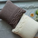 문지홍한의원 | 대바늘 쿠션커버 뜨기, 꽈배기 무늬 쿠션 커버 , 뜨개쿠션선물 , 문지홍 원장님 감사합니다 ~~ ^^