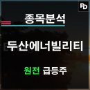 두산에너빌리티 원전 풍력발전 태양광 배터리재활용 관련 특징주 분석