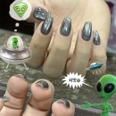 실버캣 | 쇠맛 자석네일 🛸👽 • 실버펄 블랙 자석젤 • SHAKA 알리젤 후기