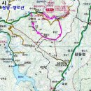 향로산-백마산-재약산 등산지도(밀양시) 이미지