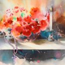 물빛 수채화 화실 이미지