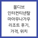 몰디브 인터컨티넨탈 마아무나가우 리조트 후기, 가격, 위치