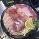 섬산오징어 | 고덕 맛집추천, 평택 석굴회, 대방어 맛집 '자갈섬 고덕호수점' 후기