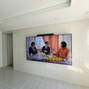 동남우미린에듀포레아파트경로당 | 청주 동남우미린에듀포레 85인치 벽걸이티비 선매립 셋탑박스 숨김 후기