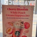 스타벅스배곧아브뉴프랑점 | 스타벅스 체리블라썸 백도 크림 프라푸치노 후기, 당도 솔직 리뷰