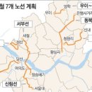 역세권에 돈이보인다. 서울 경전철 7개 노선 이미지