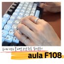 독거미 키보드 풀배열 모델 AULA F108 스카이블랙 황축 실사용후기