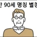 만 90세 명칭(별칭) 이미지